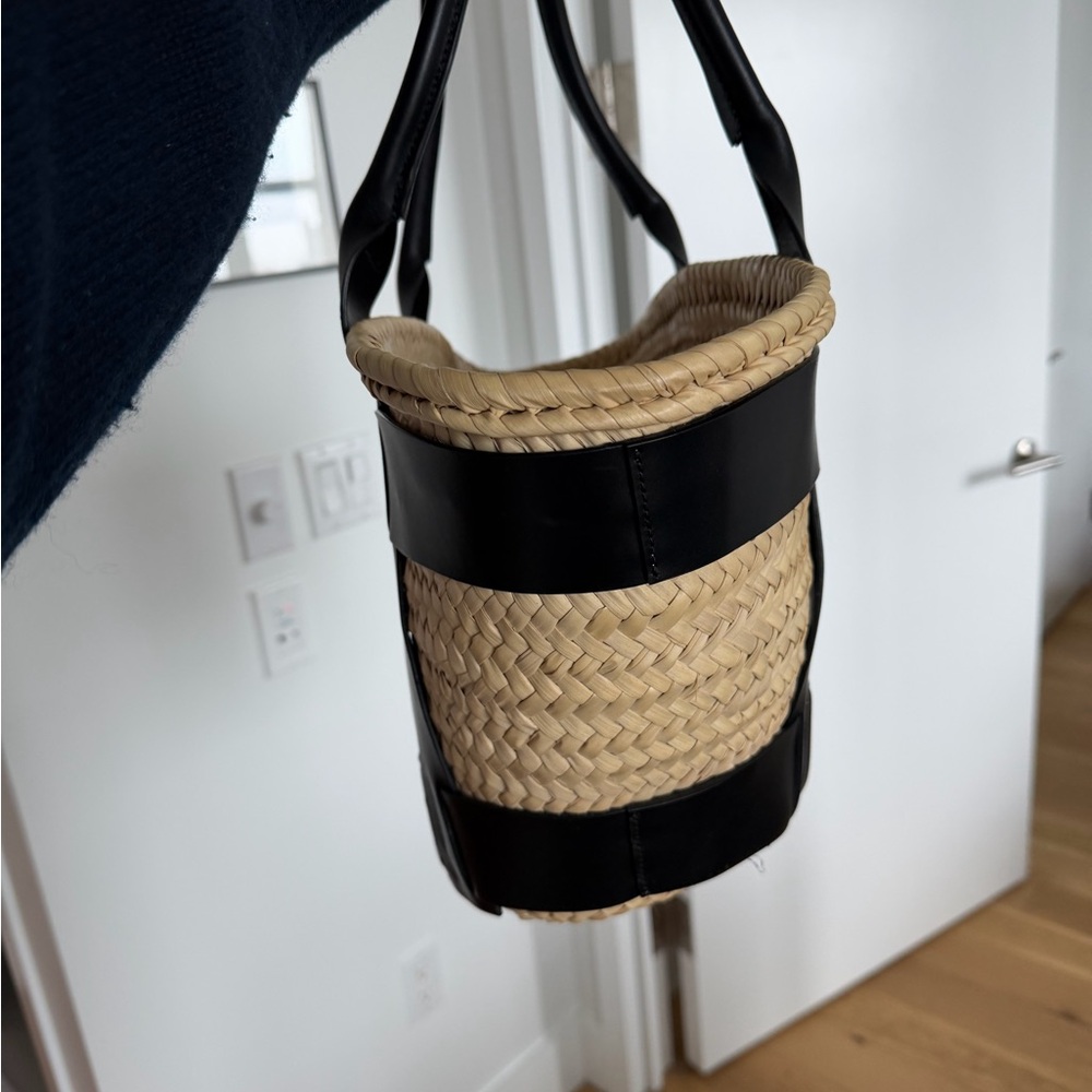 DeMellier Santorini Raffia Tote Bag - Picture 2 of 6